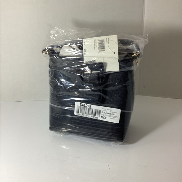 Small Sculpted Buckle Bucket with Convertible Strap - Picture 10 of 10